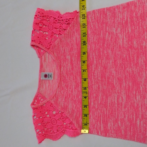 Total Girl Junior's Shirt Size M (10-12) Pink and White Blend - Picture 4 of 7